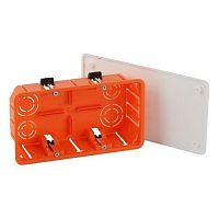 Коробка распаячная KRP 172х96х45мм для полых стен саморез. пласт. лапки, крышка IP20 (70/630) | код Б0047263 | ЭРА