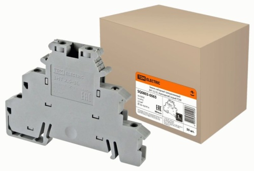 Зажим наборный трехуровневый ЗНТ 2,5-3PV (со связью потенциалов) серый TDM | код SQ0803-0063 | TDM Зажим наборный трехуровневый ЗНТ 2,5-3PV (со связью потенциалов) серый TDM | код SQ0803-0063 | TDM