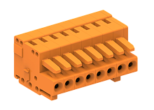 438112/010 Розетка c фикс. фланцем,12 конт., оранж. I=10 А, ¶U=300 В. Сечение кабеля 0,2-1,5 мм2 ., шт | код 438112/010 | SUPU