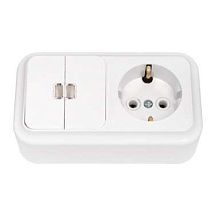 Беларусь блок нар2-кл выклс индик+розетка зк | код 2В-РЦ-569 | БелТИЗ