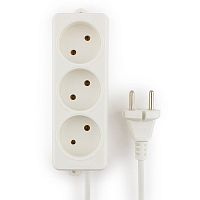 Удлинитель Гарнизон EL-NL3-W-2, 3 розетки допустимый ток 10А, длина 2м. | код EL-NL3-W-2 | Гарнизон