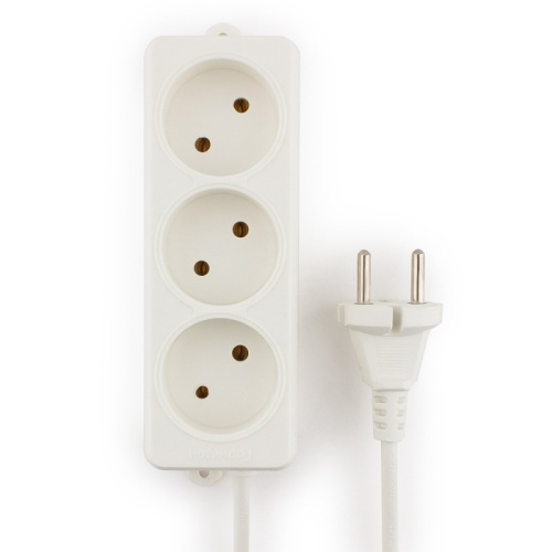 Удлинитель Гарнизон EL-NL3-W-2, 3 розетки допустимый ток 10А, длина 2м. | код EL-NL3-W-2 | Гарнизон