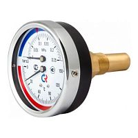 Термоманометр ТМТБ-31T Dy 80 с задн. подкл., 1/2", 10 бар 0-150* (L=46мм, кл. точн. 2,5) | код. ТМТБ-31T.0410150 | VALTEC