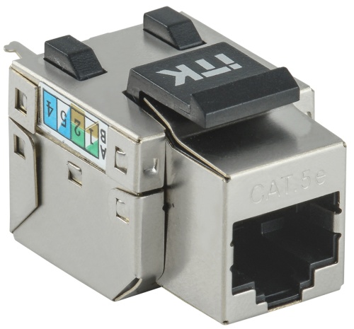 ITK Модуль Keystone Jack кат.5E FTP 110 IDC 90град розеточный | код CS1-1C5EF-11 | IEK ITK Модуль Keystone Jack кат.5E FTP 110 IDC 90град розеточный | код CS1-1C5EF-11 | IEK