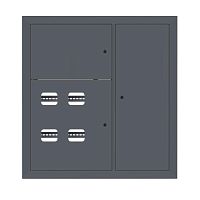 Щит этажный 4 кв. RAL7016 (1000х950х150) EKF PROxima | код mb29-v-4-ral7016 | EKF