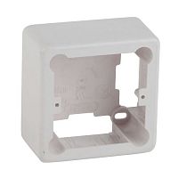 Коробка установочная 1-местная под кабель-канал КУK 85х85х42мм белая IP20 (44/1760) | код Б0047294 | ЭРА