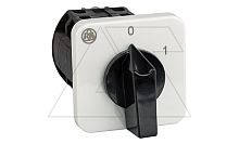 Переключатель BS 16 38 U, 8P, 20A, тип 0-1 (60°), 8NO на 1, 7.5kW(400VAC по АС-23), на дверь, фронт IP40 | код EAC609601 | Rade Koncar