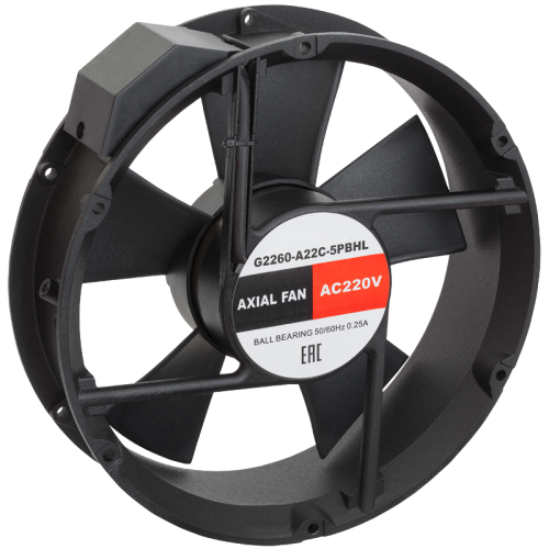 Вентилятор осевой SILART, D=222мм, 220 VAC, подшипник качения | код G2260-A22C-5PBHL | SILART