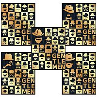 Тетрадь А5, 48 л., BRAUBERG, клетка, тиснение фольгой, ДЖЕНТЛЬМЕН, 403046 | код 403046 | BRAUBERG