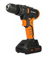 Дрель-шуруповерт аккумуляторная ДА-18Л-2К/Б (2,0 А/ч) (бесщеточный двигатель) Вихрь, , Шт | код 72/14/22 | ВИХРЬ