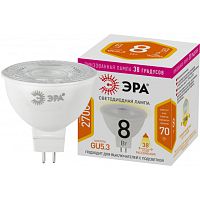 Лампа светодиодная STD LED Lense MR16-8W-827-GU5.3 8Вт MR16 софит 2700К тепл. бел. GU5.3 650лм 170-265В линзованная | Код. Б0054938 | ЭРА