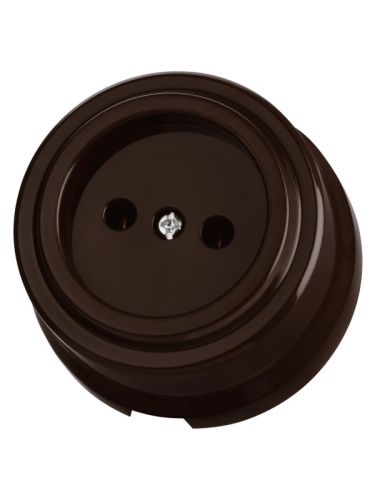 Розетка 2П 10А 250В коричневая «Виви» TDM | код SQ1820-1416 | TDM