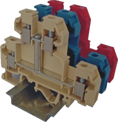 Клемма винтовая-питание двухуровневая VS 4 NAI + с соед. мостиком (4 mm2_красная) | код 003901302 | ETI Клемма винтовая-питание двухуровневая VS 4 NAI + с соед. мостиком (4 mm2_красная) | код 003901302 | ETI