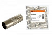 Переходник гнездо F - штекер TV б/п TDM | код SQ1809-0022 | TDM
