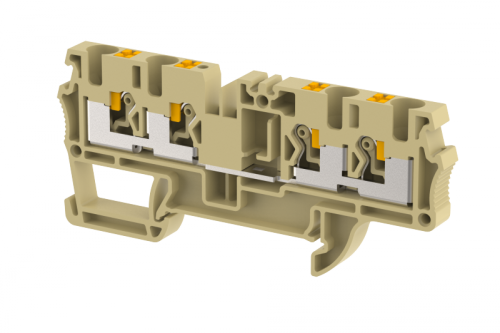 Клемма проходная PUSH-IN 4 мм2, на 4 подключения, хаки PQ4-2x2-KHAKHI | код 3103060006 | Elmex Клемма проходная PUSH-IN 4 мм2, на 4 подключения, хаки PQ4-2x2-KHAKHI | код 3103060006 | Elmex