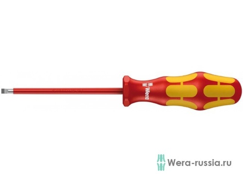 Отвертка диэлектрическая шлицевая 160 i SL VDE, 0.8 x 4 x 100 мм | код WE-006115 | Wera