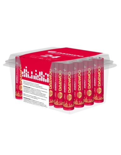 Элемент питания алкалиновый AAA/LR03 1.5В Energy Alkaline 2021 Pack-24 (уп.24шт) | код 5029965 | DAEWOO