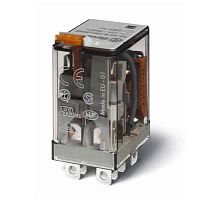 Миниатюрное силовое электромеханическое реле, монтаж в розетку или наконечники Faston (4.8х0.5мм), 2CO 12A, контакты AgNi, катушка 220В DC (рабочий диапазон 0.75...1,1Un), степень защиты RTI, опции: нет, специальная версия с нормированным срабатыванием (U