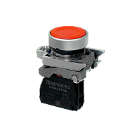 Кнопка плоская красная, 1NС, IP65, металл MTB4-BA42 | код 137118 | MEYERTEC