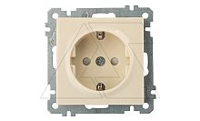 21 - Розетка 2P+E, защ. шторки, сл.кость | код 2100-605-0202 | Mutlusan