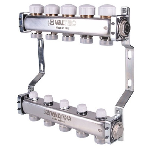 Блок колл. с ручн. регулир. клап.1"х10 вых Евроконус 3/4 | код. VTc.582.EMNX.0610 | VALTEC Блок колл. с ручн. регулир. клап.1"х10 вых Евроконус 3/4 | код. VTc.582.EMNX.0610 | VALTEC