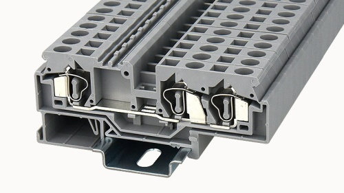 WS6-TW-01P-11-00Z(H), Клемма пружинная WS, 6 мм.кв., 3C, серый, шт | код 11030000320 | DEGSON