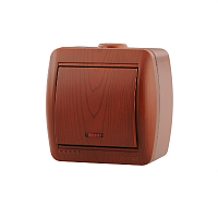 Выключатель с подсветкой вишня (10шт/120шт) | код 710-0600-111 | Lezard