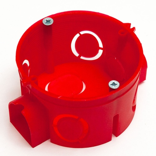 Коробка установочная 80-0500См безгалогенная (HF) 68х42 (8шт/уп) Промрукав | код 80-0500См | ПРОМРУКАВ