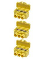 Клемма винтовая изолированная КВИ-3 для Al и Cu проводов (6,0мм2) желтая TDM | код SQ0510-0605 | TDM