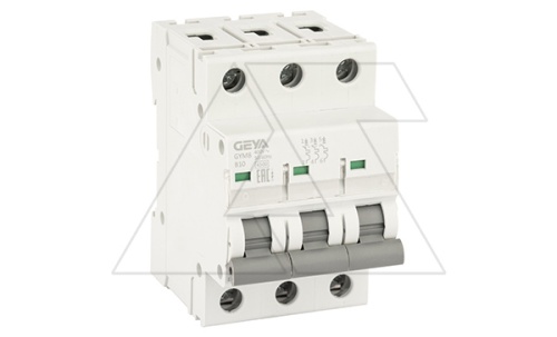 Авт. выключатель GYM8-3P-10B, 3P, 10A, хар-ка B, 4,5kA, 3M, без подкл. AU8, AL8. | код GYM83P10B_0 | GEYA Авт. выключатель GYM8-3P-10B, 3P, 10A, хар-ка B, 4,5kA, 3M, без подкл. AU8, AL8. | код GYM83P10B_0 | GEYA