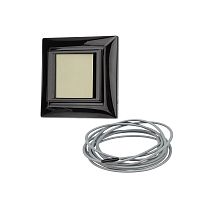 Терморегулятор сенсорный REXANT RX-419B, черный, совместим с Legrand серии Valena | код 51-0818 | REXANT