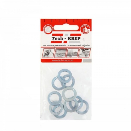 Шайба DIN127b пружинная оцинкованная М12 (10 шт) - пакет Tech-Krep | код 112265 | Tech-KREP Шайба DIN127b пружинная оцинкованная М12 (10 шт) - пакет Tech-Krep | код 112265 | Tech-KREP