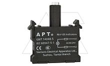 Блок индикатора, красный, LED, 24VAC/DC, монтаж на адаптер, для PB1 и PB3 серий | код PB-F-DS/R23 | АРТ