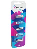 Элемент питания алкалиновый для пультов сигнализаций 27A (блист.5шт) Космос KOC27A5BL