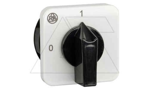 Переключатель BS 16 08 U, 4P, 20A, тип 0-1 (90°), 4NO на 1, 7.5kW(400VAC по АС-23), на дверь, фронт IP40 | код EAC605983R | Rade Koncar