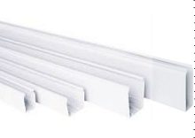 Кабельный канал магистральный с крышкой 25X100мм, серый цвет, 1 м | код NS-CWD2510G | CETINKAYA PANO