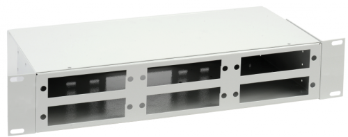 2U Оптический распределительный кросс до 48 портов (без планок, под 8п-3шт) | код FOBX48-2U-000 | ITK by IEK