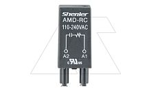 Модуль AMD-RC, резистор+конденсатор, 110_240VAC, черный, для SRU, SKF14, SKC, SKB, STB, SRC*-E, GZT, GZM, GZS, GZMB, ES32 | код AMD-RC/110_240VAC | Shenler