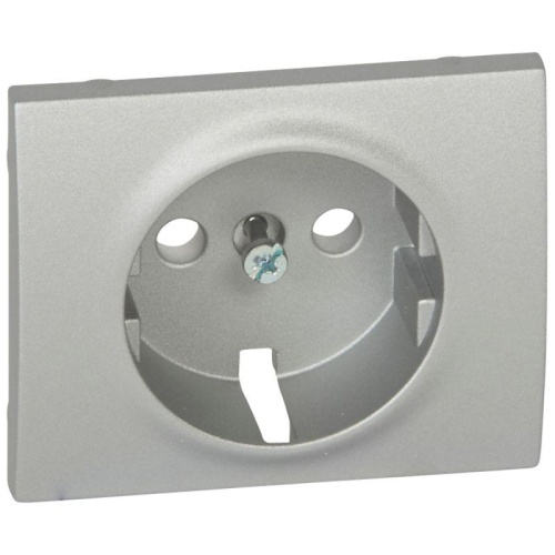 Панель лицевая для розетки 2К+З - Aluminium | код 771320 | Legrand