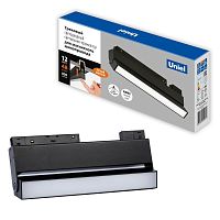 Светильник-прожектор ULB-M80-12W/4000K/35 BLACK линейный светодиодный трековый. Для магнитных шинопроводов. 900 Лм. (4000К). черный | код UL-00008746 | Uniel