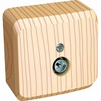 Розетка TV ЭТЮД, оконечная, сосна | код. TVA-002D | Schneider Electric