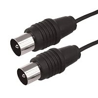 ВЧ кабель ТВ штекер - ТВ штекер, длина 7 метров, черный REXANT | код 17-5025 | REXANT