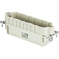 Вилочная контактная вставка REVOS HD, Size 24, обжимная фиксация, 64 полюсов + РЕ, 250 V, 10 А, обжимные контакты поставляются отдельно | код 73.710.6458.0 | Wieland