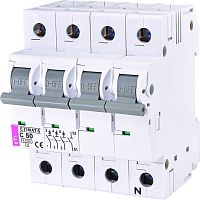 Автоматический выключатель ETIMAT 6 3p+N C 50А (6 kA) | код 002146521 | ETI