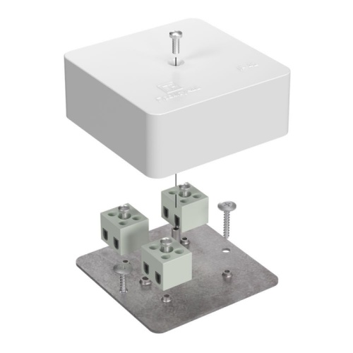 Коробка огнестойкая для кабель-канала 40-0450-FR1.5-6 Е15-Е120 RAL9003 75х75х30 (87 шт/кор) Промрукав | код 40-0450-FR1.5-6 | ПРОМРУКАВ