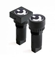 Индикатор положения выключателя, винт. подкл., уст.размер 22/48, круг., зел., 230В, | код AP0S24DG230 | DKC