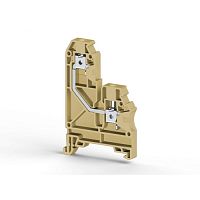 304 279, Клеммник на DIN-рейку, 4мм.кв., односторонн., (бежевый), AVK 4GD | код 0.0.0.3.04279 | KLEMSAN