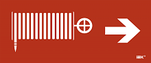 Этикетка самокл. 330х140мм Пож. кран/стр. направо IEK | код LPC10-1-33-14-PKNAPR | IEK