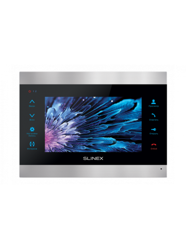 Видеодомофон цветной Silver+Black (SL-07IPHD S+Bl) | код ИВ-00000194 | SLINEX