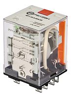 RP7.33.8.400.05 Силовое реле 3 перекидных контакта 16А (~ 400В AC) блокируемая кнопка проверки + светодиод | код RP733840005 | РЕЛЕОН